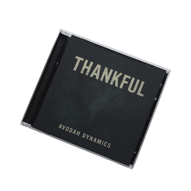 THANKFUL CD and eBook bundle cover art, featuring warm, soulful design for Christian gratitude music and faith-based personal development.